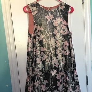H&M silk floral dress